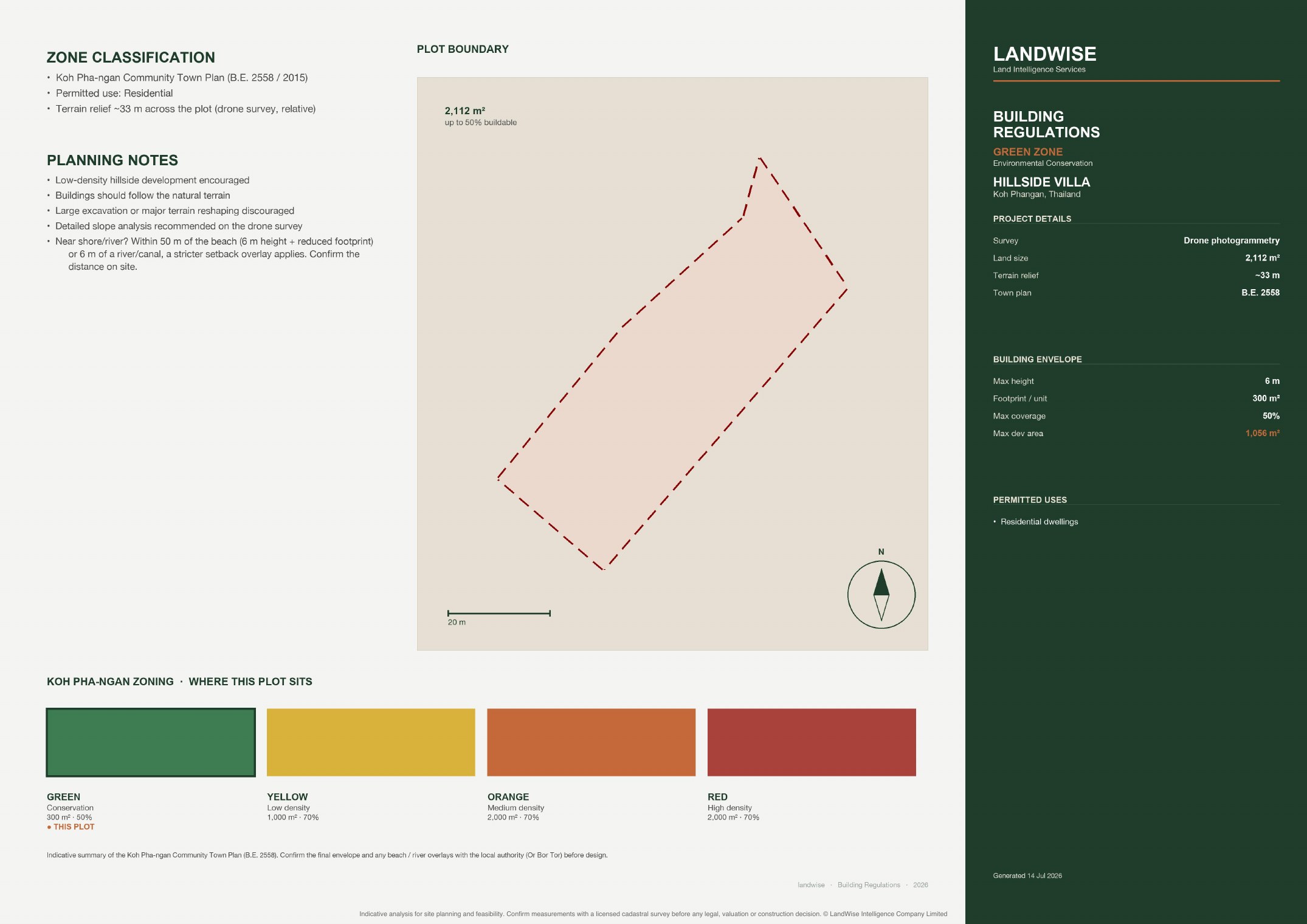 Hillside villa · Land Analysis, page 2 of 14